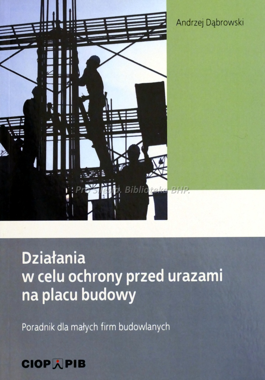 Działania w celu ochrony przed urazami na placu budowy, wyd. CIOP-PIB