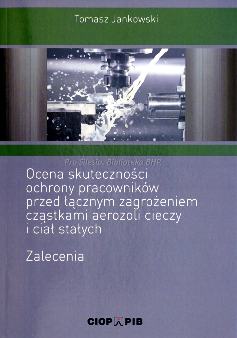 Ocena skuteczności ochrony pracowników przed łącznym zagrożeniem cząstkami aerozol cieczy i ciął stałych zalecenia, wyd. CIOP-PIB