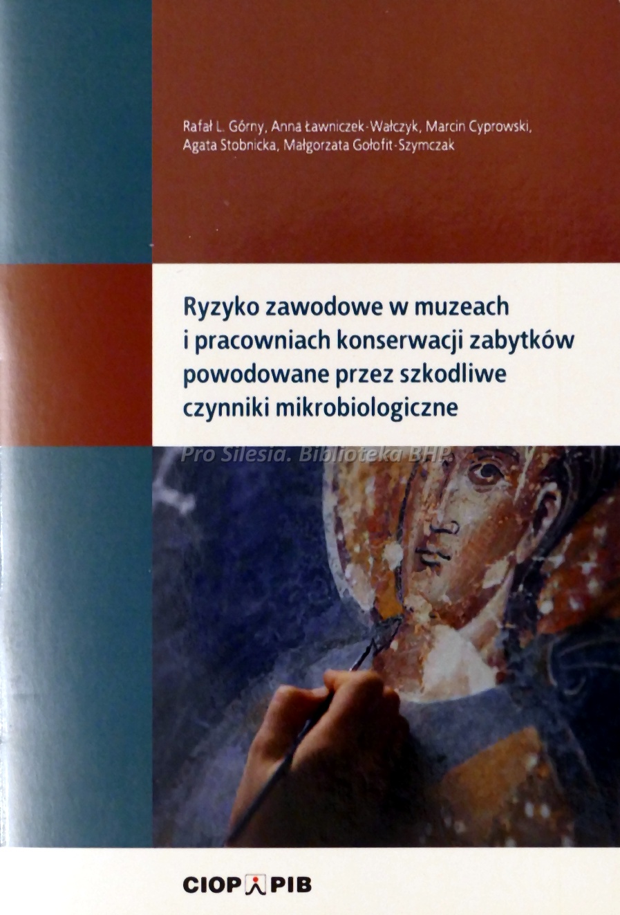 Ryzyko zawodowe w muzeach i pracowniach konserwacji zabytków powodowane przez szkodliwe czynniki mikrobiologiczne, wyd. CIOP-PIB